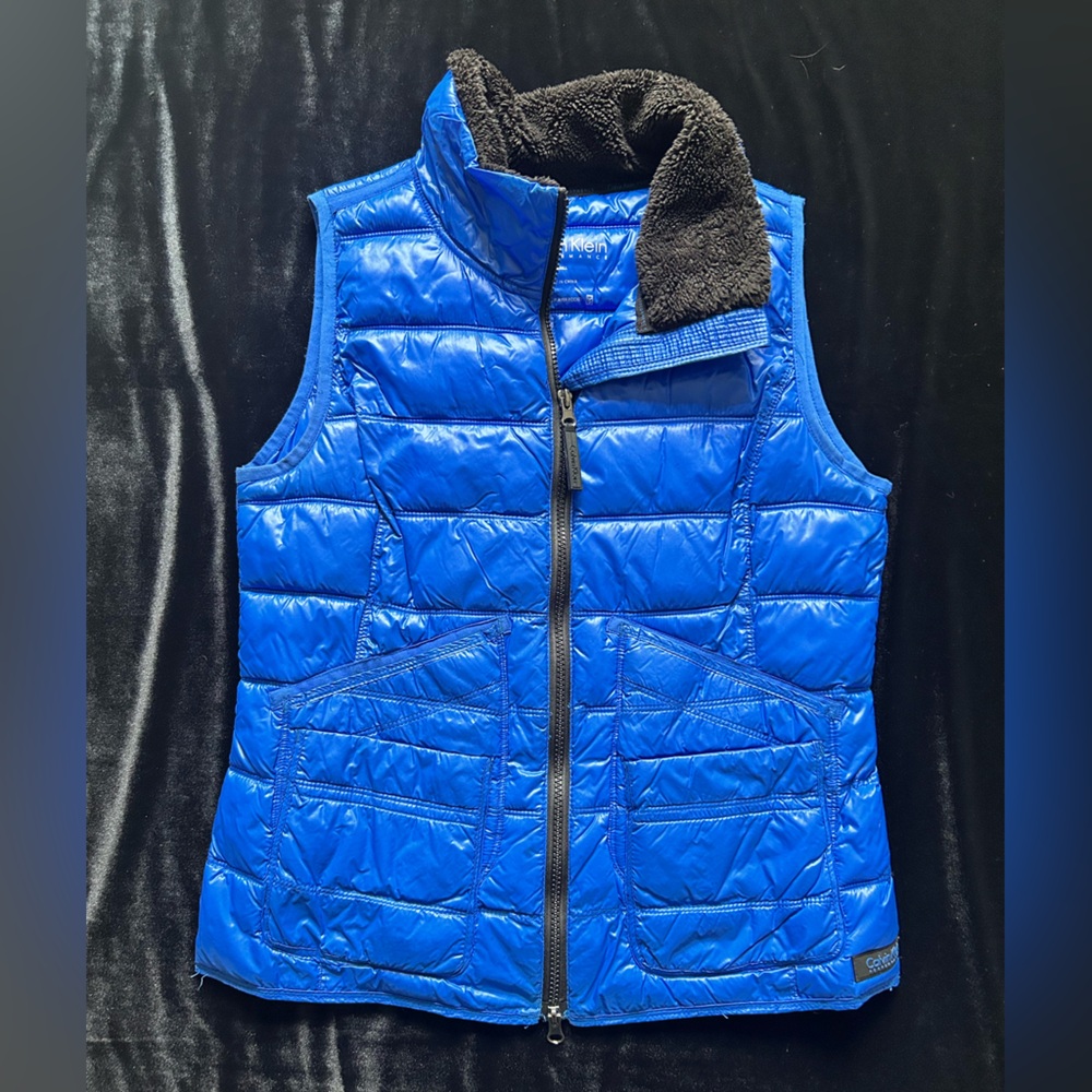 Calvin Klein Blue Quilted Vest